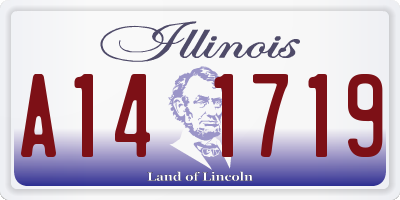 IL license plate A141719