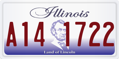 IL license plate A141722