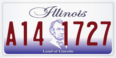 IL license plate A141727