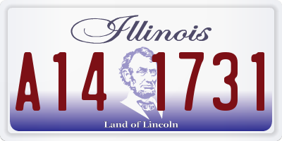 IL license plate A141731