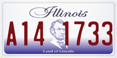 IL license plate A141733