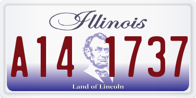 IL license plate A141737
