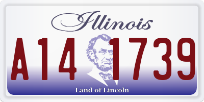 IL license plate A141739