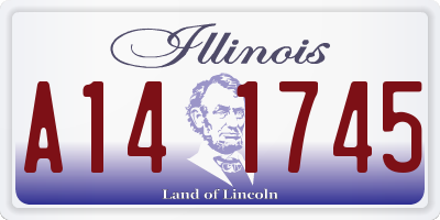 IL license plate A141745