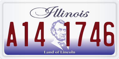 IL license plate A141746