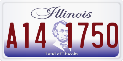IL license plate A141750