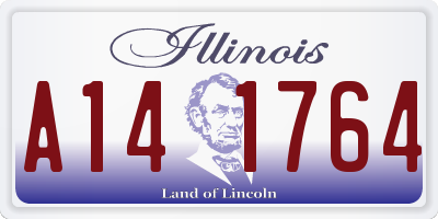 IL license plate A141764
