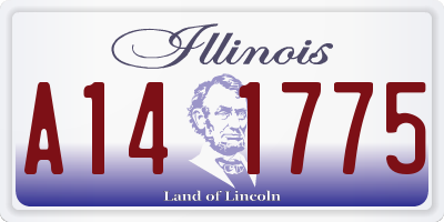 IL license plate A141775
