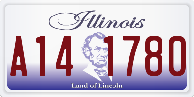 IL license plate A141780