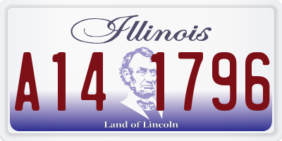 IL license plate A141796