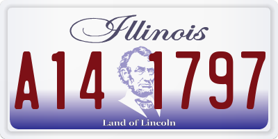 IL license plate A141797