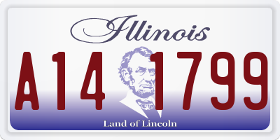 IL license plate A141799