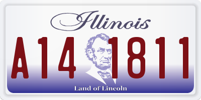 IL license plate A141811