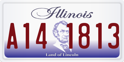IL license plate A141813