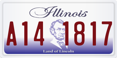 IL license plate A141817