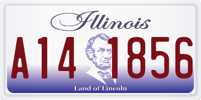 IL license plate A141856
