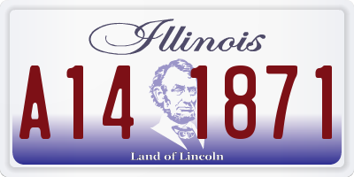 IL license plate A141871
