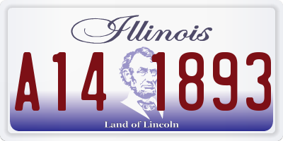 IL license plate A141893