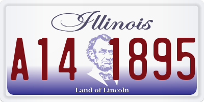 IL license plate A141895