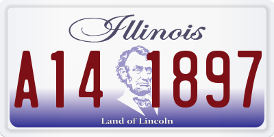 IL license plate A141897