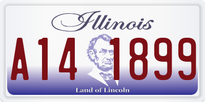 IL license plate A141899