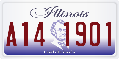 IL license plate A141901