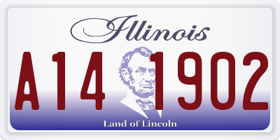 IL license plate A141902