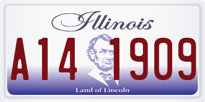 IL license plate A141909