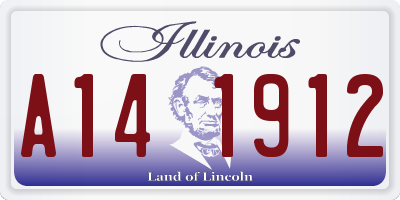 IL license plate A141912
