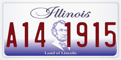 IL license plate A141915