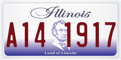 IL license plate A141917
