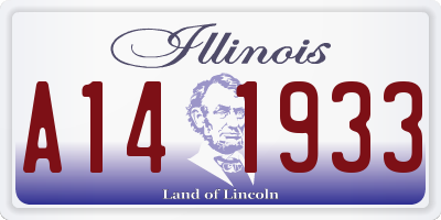 IL license plate A141933