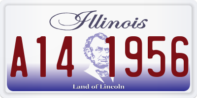 IL license plate A141956