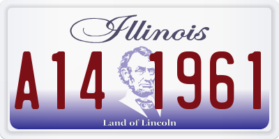 IL license plate A141961