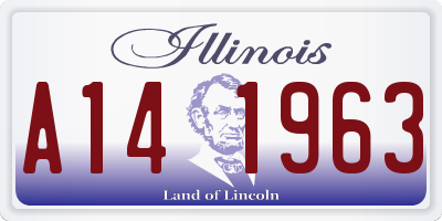 IL license plate A141963