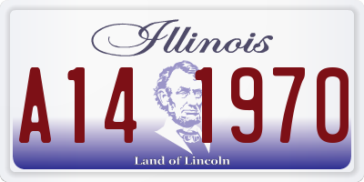 IL license plate A141970