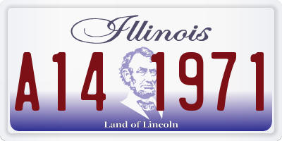 IL license plate A141971