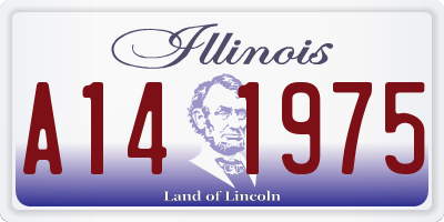 IL license plate A141975
