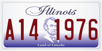 IL license plate A141976