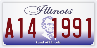 IL license plate A141991