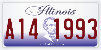 IL license plate A141993
