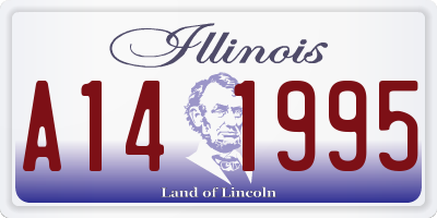 IL license plate A141995