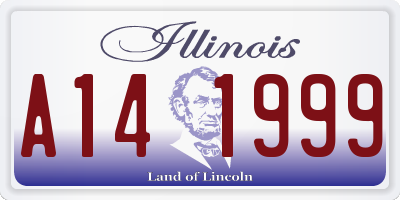 IL license plate A141999
