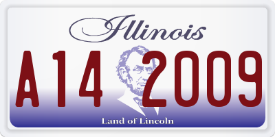 IL license plate A142009