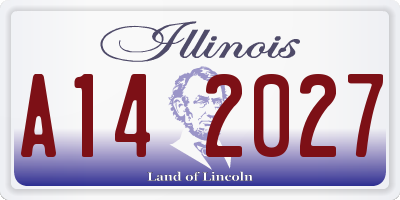IL license plate A142027
