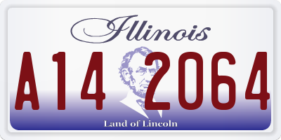 IL license plate A142064