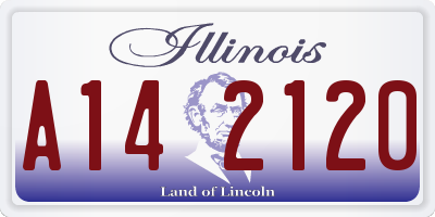 IL license plate A142120