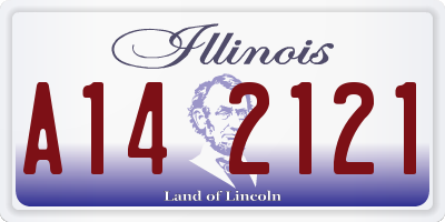 IL license plate A142121