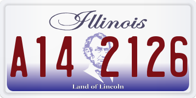 IL license plate A142126