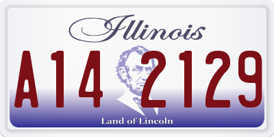 IL license plate A142129